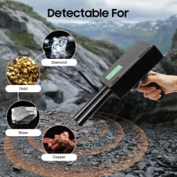 Diopter Optical Flipper, High Accuracy Metal Detection, Dual Probe Positioning Metal Detector for Detect Gold, Silver, Copper