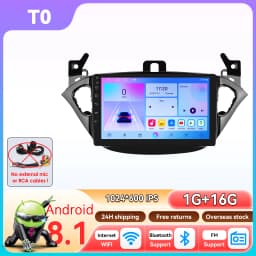 9" Hizpo 2Din Android14 Car Radio for Opel Adam Corsa E Snapdragon 6115 4G BT Auto CarPlay GPS Navigation DSP RDS SWC 360°CAM