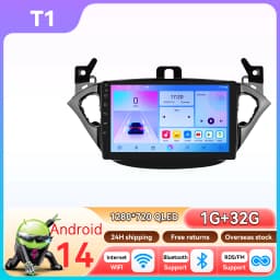 9" Hizpo 2Din Android14 Car Radio for Opel Adam Corsa E Snapdragon 6115 4G BT Auto CarPlay GPS Navigation DSP RDS SWC 360°CAM
