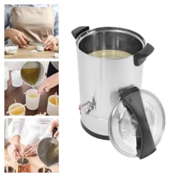 8/10/12/15L Wax Melting Furnace for Candle Making Repair Large Capacity Easy to Use Clean Candle Manufacturing 30-110℃ 1800W