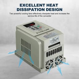 2.2/4KW 220V PWM Control Inverter 1 Phase Input 3 Phase Output Inverter Variable Frequency Converter by EXCELLWAY