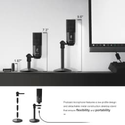 FIFINE K670B USB Microphone with Gain Control for Multipurpose Recording & Podcast, Flash Sale with Limited Stock, Fast Shipping