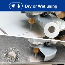 SHDIATOOL 2Pcs Dia 6mm Diamond Drill Bits M14 Thread Hole Saw Dry Drilling Porcelain Stoneware Ceramic Tile Bit Angle Grinder