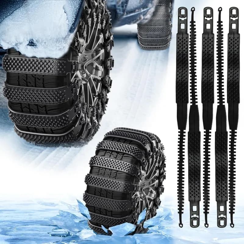 Cadenas Coche Nieve, 10 Cadenas de Nieve Universales Antideslizantes Emergencia para Automóviles