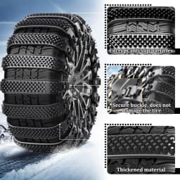 Cadenas Coche Nieve, 10 Cadenas de Nieve Universales Antideslizantes Emergencia para Automóviles