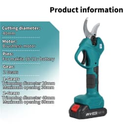 Electric Pruning Shears Professional Cordless Electric Pruning Battery Powered Tree Branch Pruner Electric Garden Scissors