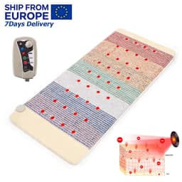 7 Color PEMF Photon Energy Mat Natural Gem Infrared Physiotherapy Blanket Pulse Magnetic Therapy Relieves Whole Body Pain