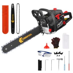 20in 58cc Petrol Chainsaw, 2.55KW 11500PRM Powerful Gasoline 2 Stroke Engine Gas Powered Chainsaws with 550ML Capacity Fuel Tank