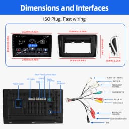 ESSGOO For Peugeot 208/2008 2012-2018 Android 14 10 inch Wireless Carplay Android auto Car stereo radio GPS Navi WIFI swc Bt FM