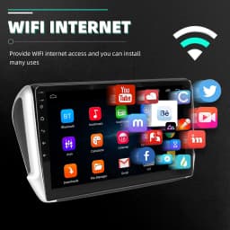ESSGOO For Peugeot 208/2008 2012-2018 Android 14 10 inch Wireless Carplay Android auto Car stereo radio GPS Navi WIFI swc Bt FM