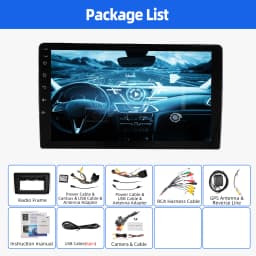 ESSGOO For Peugeot 208/2008 2012-2018 Android 14 10 inch Wireless Carplay Android auto Car stereo radio GPS Navi WIFI swc Bt FM