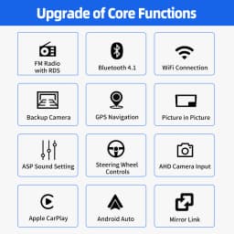 ESSGOO For Peugeot 208/2008 2012-2018 Android 14 10 inch Wireless Carplay Android auto Car stereo radio GPS Navi WIFI swc Bt FM