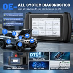 XTOOL IP819 Car Diagnostic Tools ECU Coding OBD2 Scanner VAG Guided Bidirectional Scanner 39+ Resets CAN FD DOIP FCA Protocols