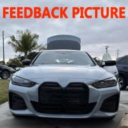 Magickit Grill For BMW G26 4 Series i4 Gran Coupe eDrive35 40 M50 2022 2023 2024 Glossy Black Front Bumper Upper Air Inlet Grill