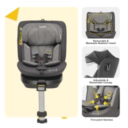 Jovikids Ranger 360° Swivel i-Size Baby Car Seat 40-150cm with Support Leg