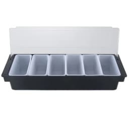 6 Grid X 200ML Spice Box Side Containers Ingredient Containers Stainless Steel Fruit Box Storage 6 Inserts Ingredient Box