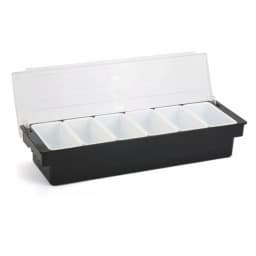 6 Grid X 200ML Spice Box Side Containers Ingredient Containers Stainless Steel Fruit Box Storage 6 Inserts Ingredient Box