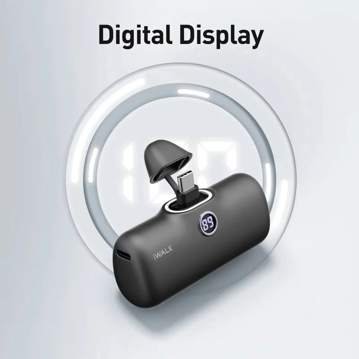iWALK 5000mAh Mini Fast - charging Power Bank: LED Digital Display, Portable for On - the - go, Ultra - fast Power - up