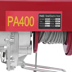 400kg Electric Hoist Lifting Crane Wireless Remote Control Cable Hoist Winch with Double Rope