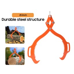 2 Serrated Claw Hook Heavy Duty Log Lifting Pliers Grapple Timber Claw for Lifting Dragging Prying Logs