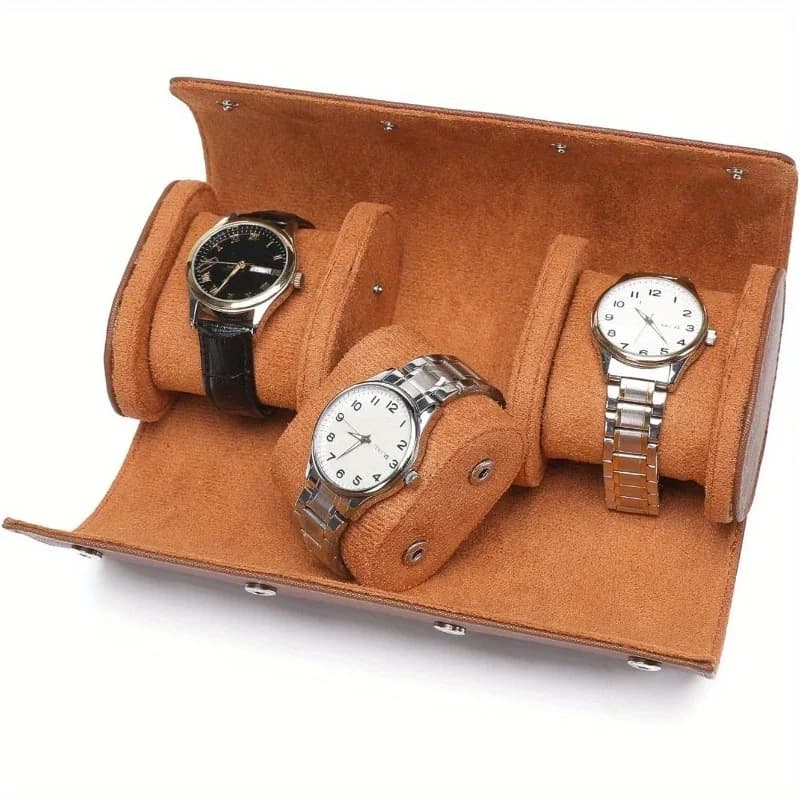Men's Jewelry Box Watch Storage Box 1/2/3 Slots Travel Business Watch Box Chic Leather Display Watch Packaging Box