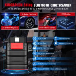 KINGBOLEN Ediag OBD 2 EOBD Scanner Offline Coding Active Test 15 Resets Auto Full System Car Diagnostic Tool with AutoAuth