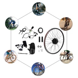700C 36V 250W Front/ Rear Wheel Electric Bicycle Conversion Kit Brushless and Gearless Electric Bicycle Modification Kit