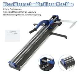 Manual Tile Cutter 800 Mm Damp Carriage Cut Manual Carriage Cut Maximum Cutting Thickness 15 Mm for Tiling and Renovation