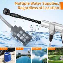 300W 35Bar Cordless High Pressure Washer Gun 2 Gear Brushless Electric Car Washer 6IN1 Irrigation Sprayer for Makita 18V Battery