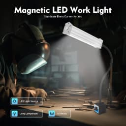  60 LEDs IP67 Magnetic Light LED Work Light Swan Neck Flexible Swan Neck Light For Industrial Lighting Machine Tool Light
