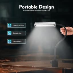  60 LEDs IP67 Magnetic Light LED Work Light Swan Neck Flexible Swan Neck Light For Industrial Lighting Machine Tool Light