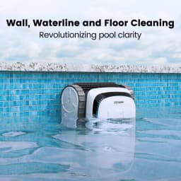AIRROBO PC10 Robotic Pool Vacuum Cleaner, 45,000Pa Powerful Suction, Wall-Climbing, Suitable for 2000 Sq Ft Walls and Floors