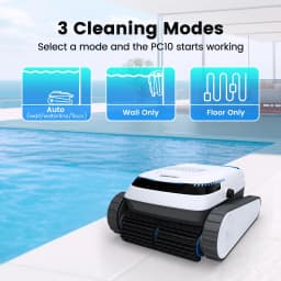 AIRROBO PC10 Robotic Pool Vacuum Cleaner, 45,000Pa Powerful Suction, Wall-Climbing, Suitable for 2000 Sq Ft Walls and Floors