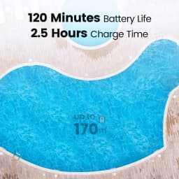 AIRROBO PC10 Robotic Pool Vacuum Cleaner, 45,000Pa Powerful Suction, Wall-Climbing, Suitable for 2000 Sq Ft Walls and Floors