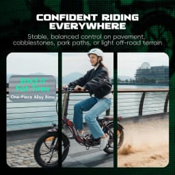 Fafrees Folding Electric Bicycle Adults 20x3.0 Fat Tire City E-bike with 36V 20Ah Removable Battery 100km Range