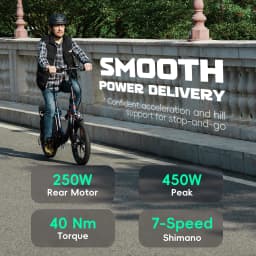 Fafrees Folding Electric Bicycle Adults 20x3.0 Fat Tire City E-bike with 36V 20Ah Removable Battery 100km Range