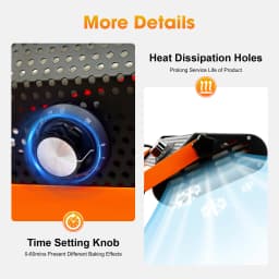 Glass Tungsten Infrared Paint Dryer, 2000W 2.62*1.97ft Baking Area Dryer, Paint Curing Equipment for Auto Body Wood Metal