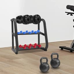 Home Gym Workout Equipment Storage Rack Weight Rack Multifunctional Storage Rack for Kettlebells Dumbbells Barbells