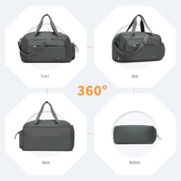 Kono Travel Bag hand luggage Set-2-Piece Weekend bag with Shoe Compartment & Cosmetic Bag bag Multi-chamber Design for Travel Sports