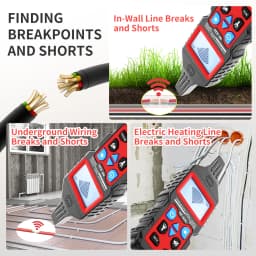 NOYAFA NF-826 Underground Cable Locator Anti Interference Cable Tester Visual Fault Wire Tracer High&Low Voltage Cable Finder