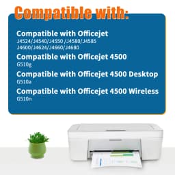 Jhaan 901XL Multipack-2P Ink Cartridges Compatible with HP 901XL for HP Officejet 4500 J4524 J4535 J4540 J4545 J4550