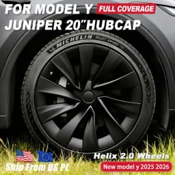 4PCS Wheel Cover 20 Inch for Tesla Model Y Juniper 2025 2026 HubCap Performance Replacement Helix 2.0 Full Rim Car Accessories