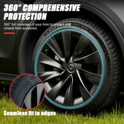 4PCS Wheel Cover 20 Inch for Tesla Model Y Juniper 2025 2026 HubCap Performance Replacement Helix 2.0 Full Rim Car Accessories