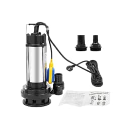 2HP Submersible Water Pump 1500W, 36000L/H Stainless Steel Sump Pump with Float Switch, Clean & Dirty Water Drainage for Swimming Pool, Farm, Industry