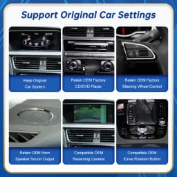 8.9 Inch 12.3'' Road Top Touch Display Multimedia Player Andriod Auto Link For Audi A4 S4 B8 2009-2015 GPS Carplay Screen