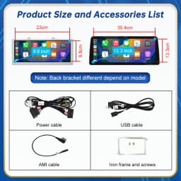 8.9 Inch 12.3'' Road Top Touch Display Multimedia Player Andriod Auto Link For Audi A4 S4 B8 2009-2015 GPS Carplay Screen