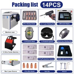 RECI 1500W 220V 4-in-1 Handheld Watercooled Laser Soldering Machine Welding Cutting Cleaning 10m Cable Welding Machine for Metal
