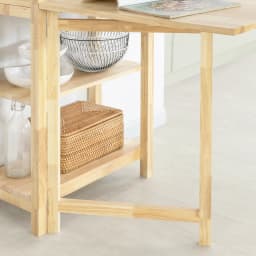 SoBuy FWT70-N folding dining room table with shelf dining table rubber wood folding table desk wooden table