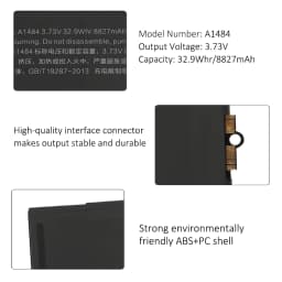 A1484 Li-Polymer Battery Replacement for iPad Air 1 5 6 7 8 9 Gen A1474 A1822 A1823 A1893 A1954 A2197 A2198 A2200 A2270 A2602 3.73V 8827mAh Free Tools