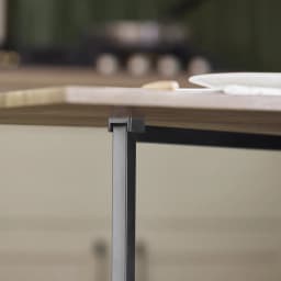 SoBuy FWT62-N folding dining table with 3 shelves, folding table, kitchen table, wooden table, industrial design
